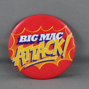 McDonalds Pin (VTG) - Big Mac Attack - Celluloid Pin
